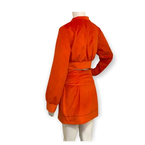 Suede Jacket & Skirt Set - Picture 6 of 11